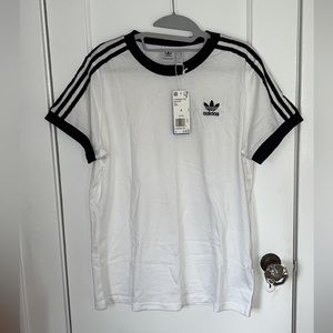 Adidas 3 Stripes Tee white
